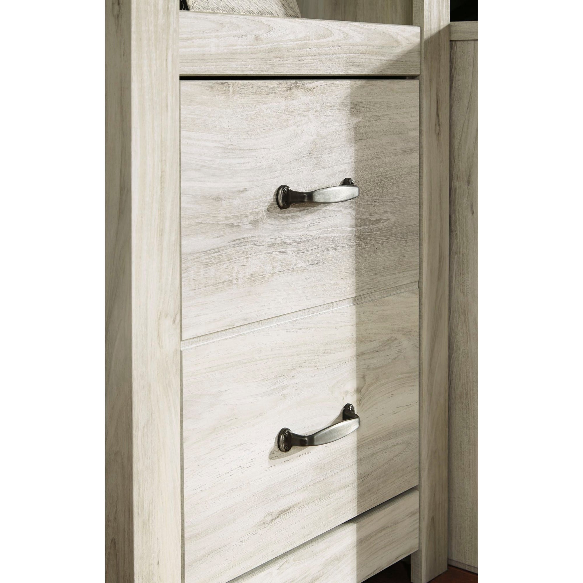 Meuble de divertissement Bellaby avec cheminée - Blanchiment
