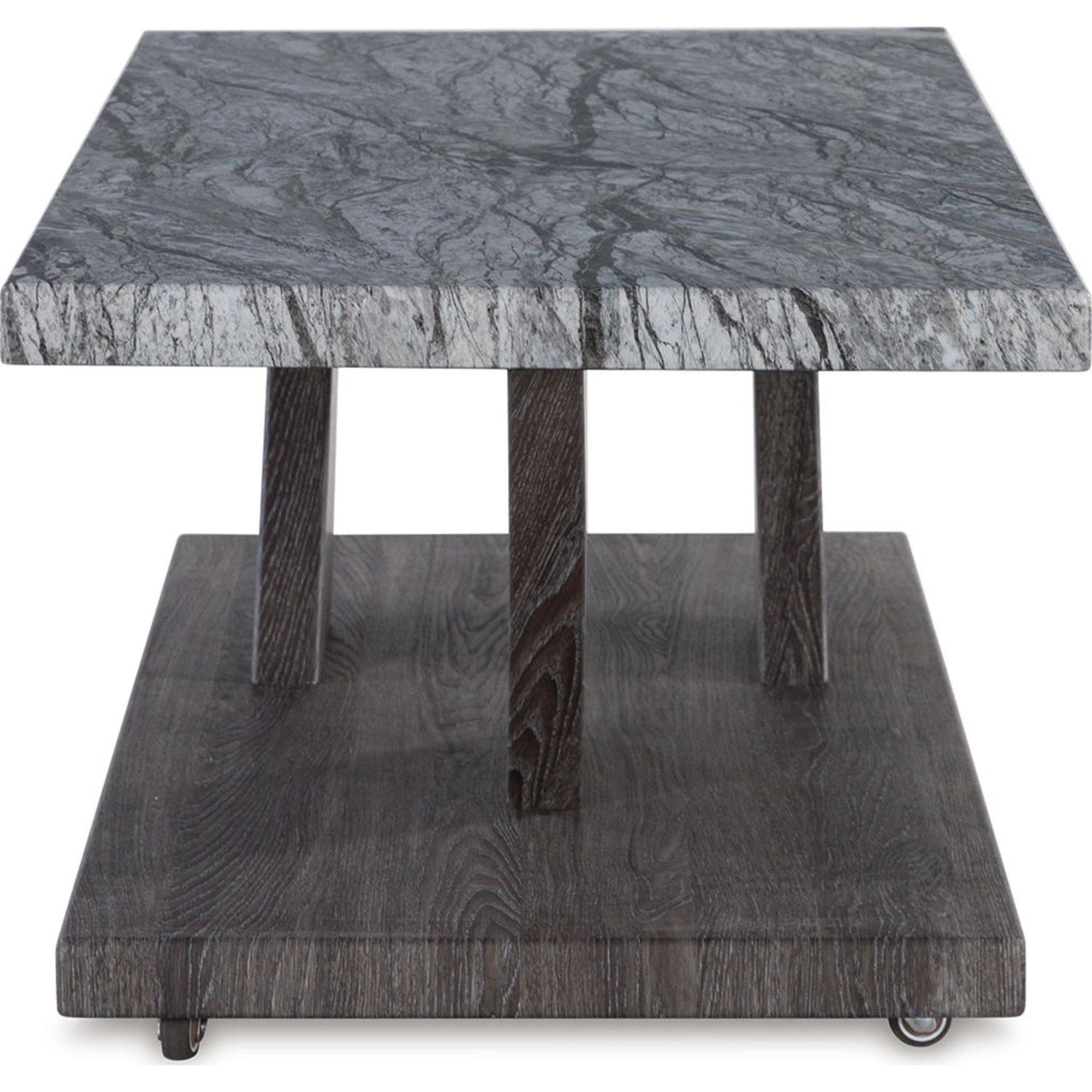Lot de 3 tables Bensonale - Marron/Gris