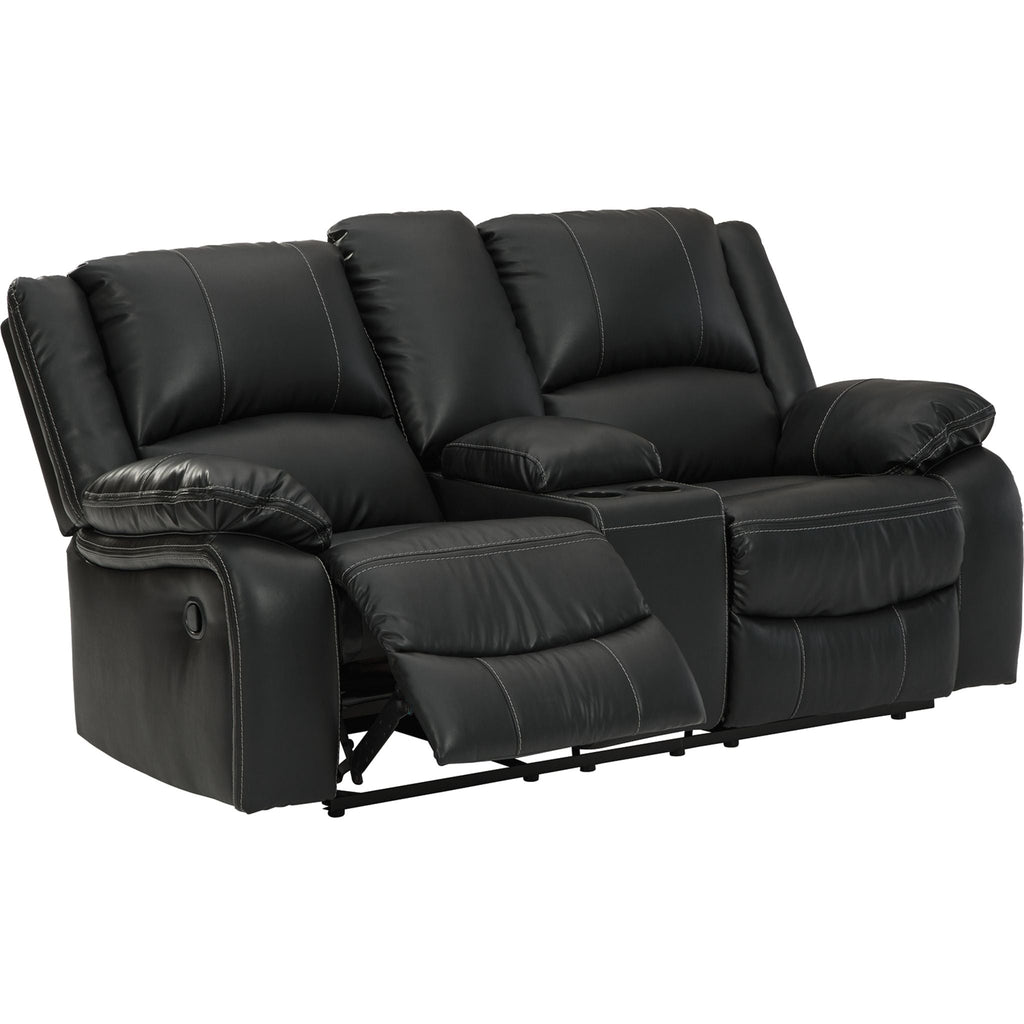 Causeuse inclinable avec console Calderwell - Noir