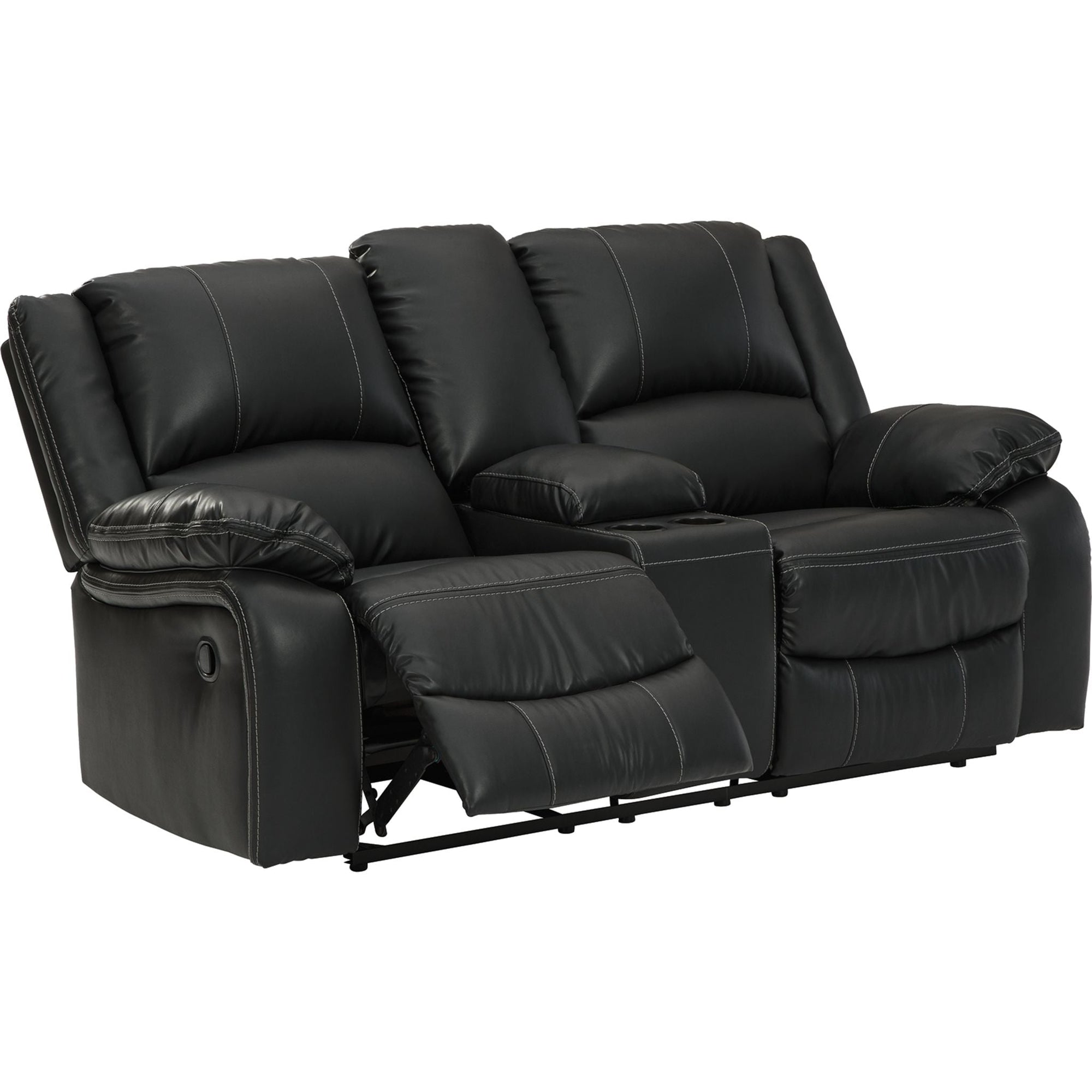Causeuse inclinable avec console Calderwell - Noir
