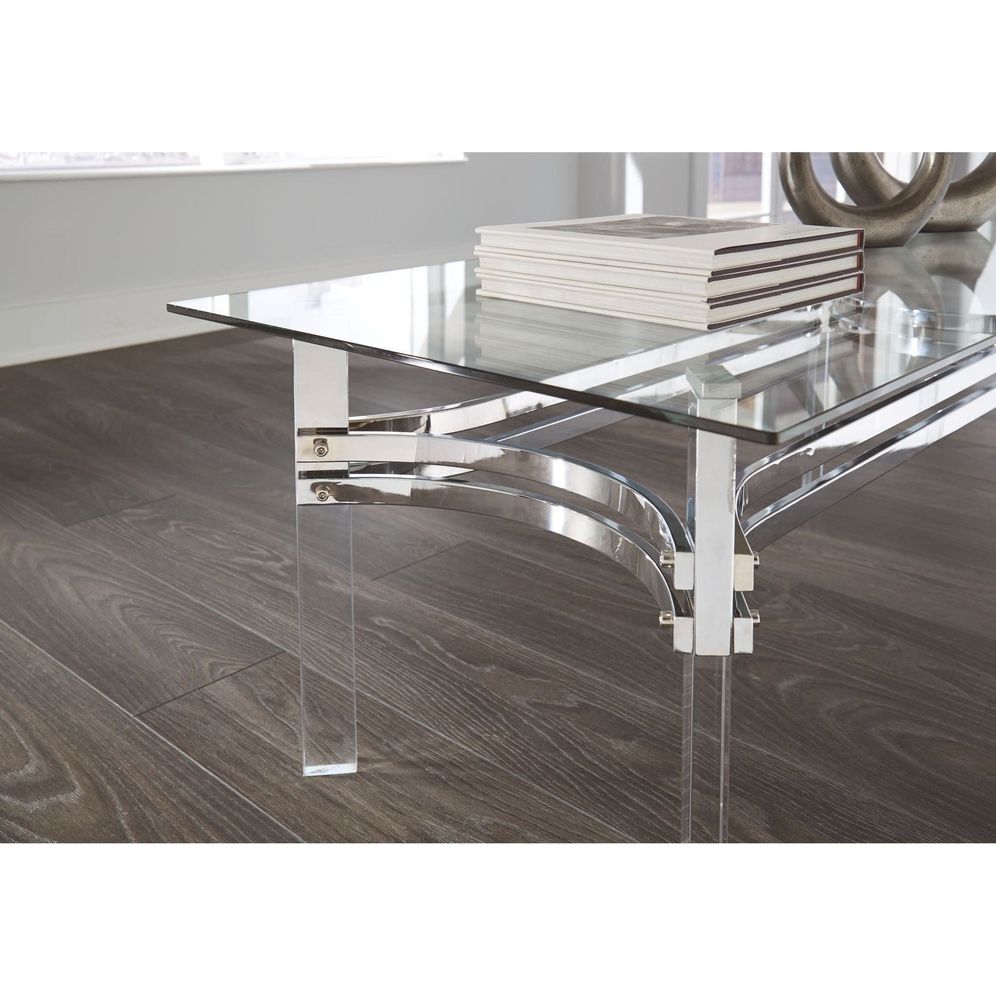 Table basse Braddoni - Finition chromée