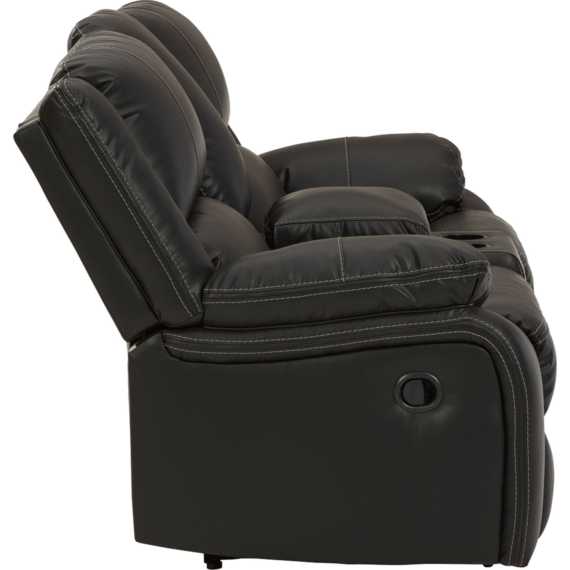 Causeuse inclinable avec console Calderwell - Noir