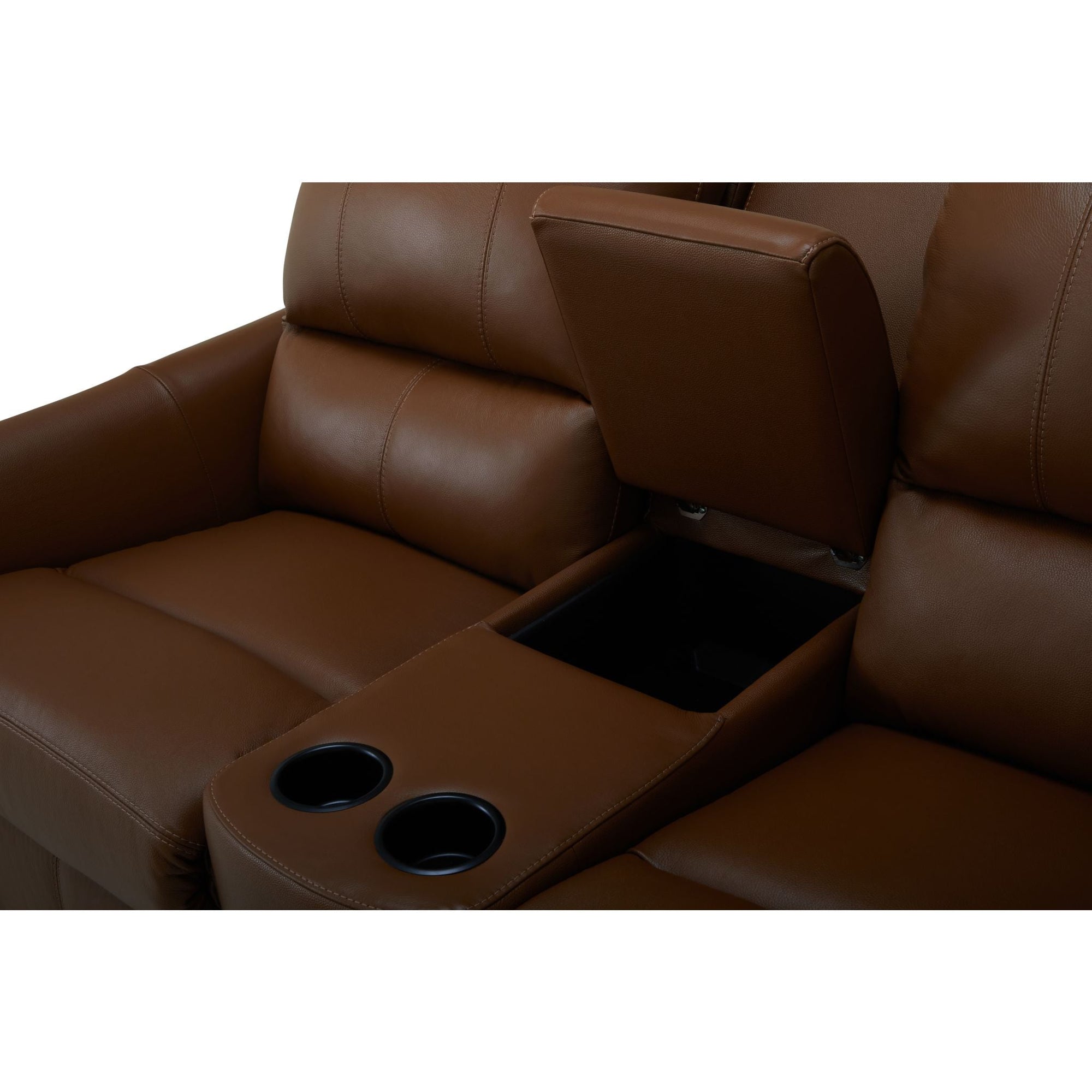 Causeuse inclinable électrique Arlo avec console - Valencia Biscotti
