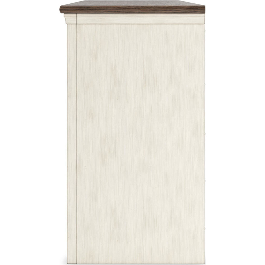 Meuble TV Bolanburg - Blanc/Gris patiné