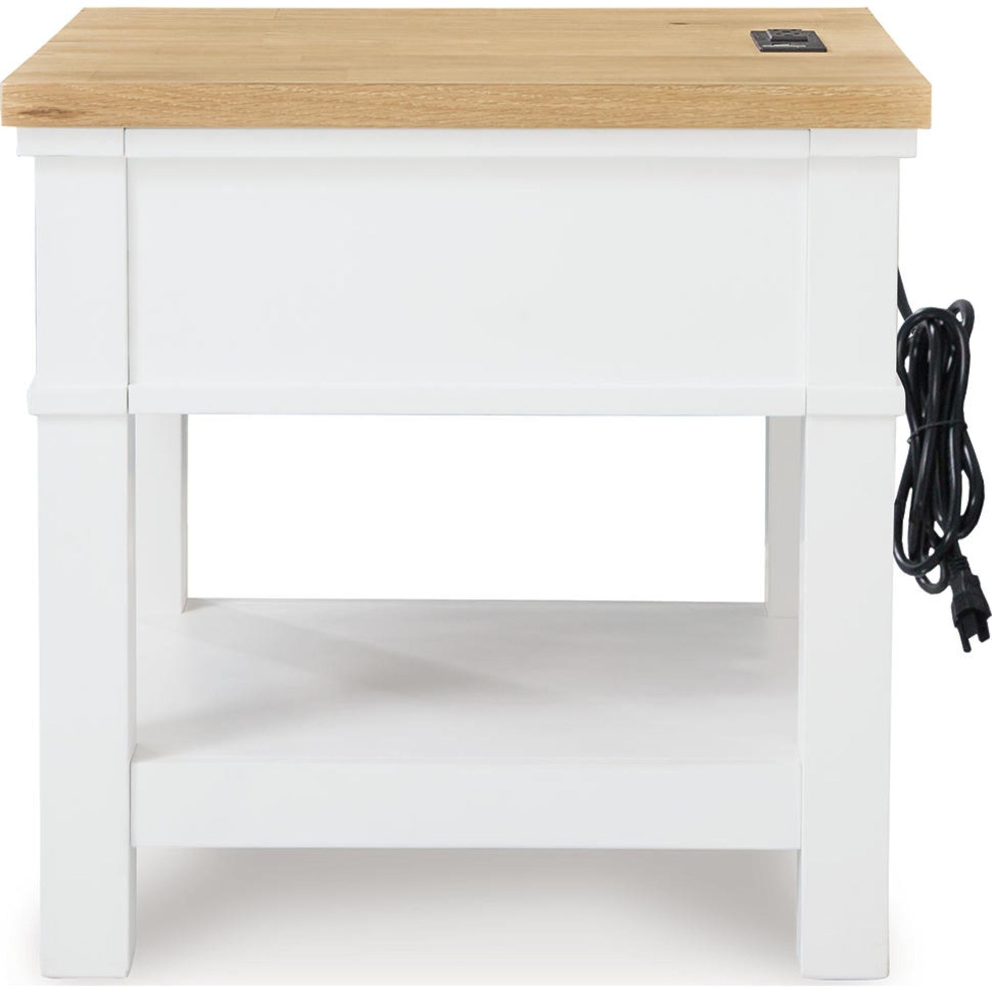 Table d'appoint Ashbryn - Blanc/Naturel